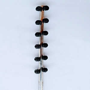 25mm 6Lines Silver Stainless Round Tiny Junction Pole (Double Phase)