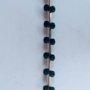 25mm 8lines Silver Stainless Round Tiny Junction Pole (Double Phase)