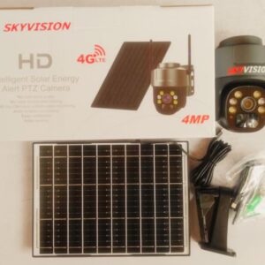 Skyvision 4mp 4g Single Lens Solar Energy Alert Ptz Mini Outdoor Camera With Auto Tracking (UBOX APP)