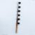 25mm 6Lines Silver Stainless Round Tiny Pole (Single Phase)